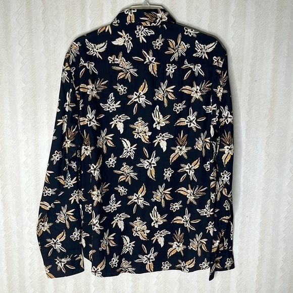 ❤️ 🆕 EIGTH AVENUE Flower Button Down Shirt Size L - Picture 3 of 4